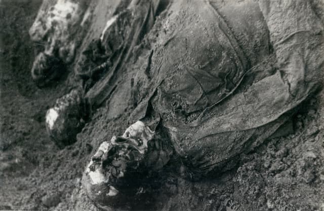Archival photograph from Demjansk camp records